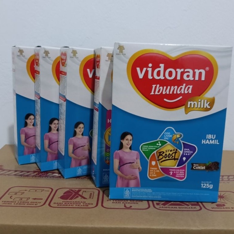 susu vidoran bunda 125 gr untuk ibu hamil menyusui promil rasa coklat gratis bubble wrap kardus