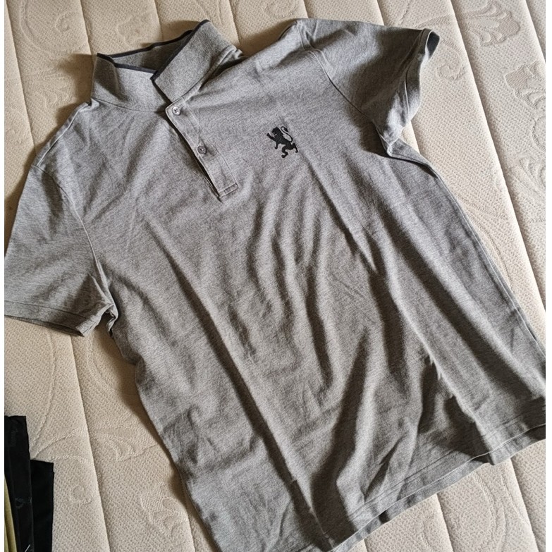 Polo giordano grey logo kecil ori