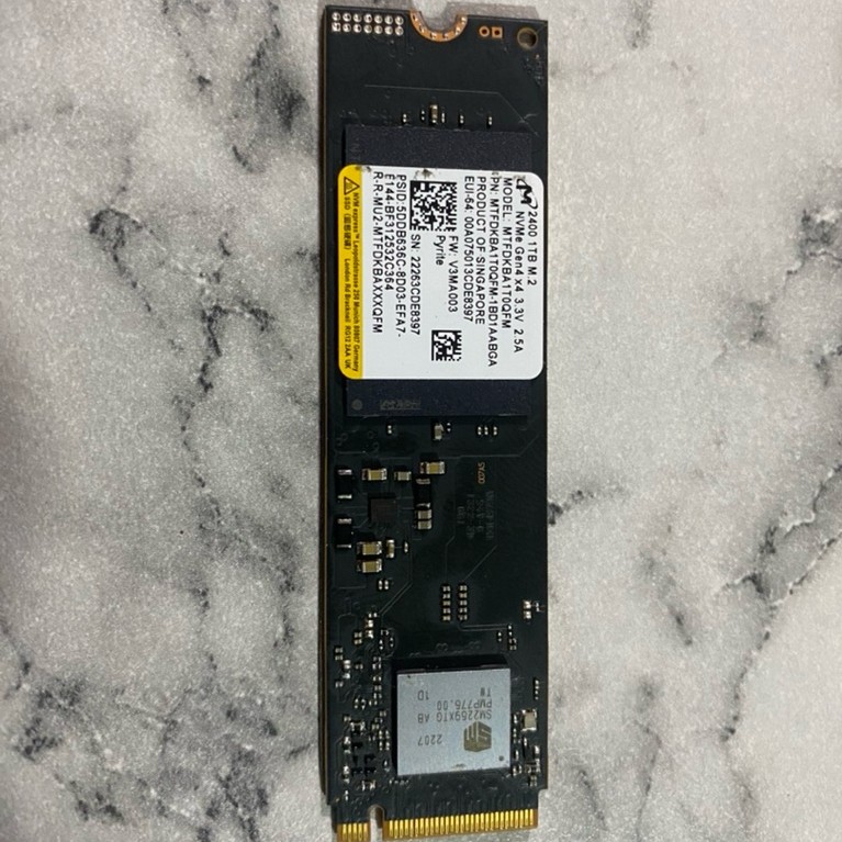 SSD MICRON M.2 NVME GEN 4 1TB copotan 99%