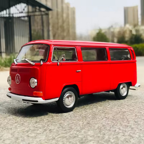 Diecast  Skala 1:24 Volkswagen Bus T2 1972 Baru Bukan Bekas Komplit EBS Hobi & Koleksi