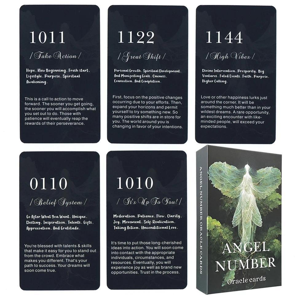 Kartu Oracle Angka Sudut 12x7cm dalam Kotak Versi Inggris, Dek Tarot Ramalan Nabi