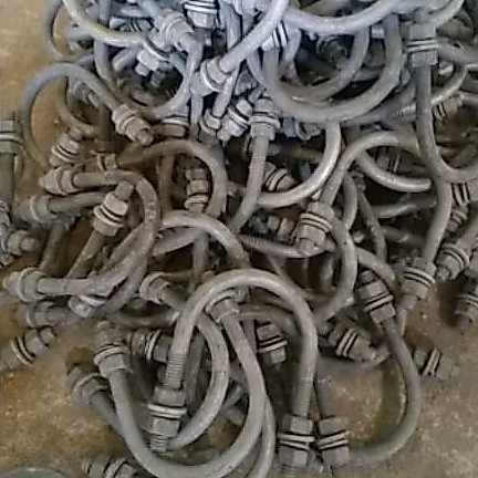 klem u bolt hotdip galvanis besi 12mm x 3inch