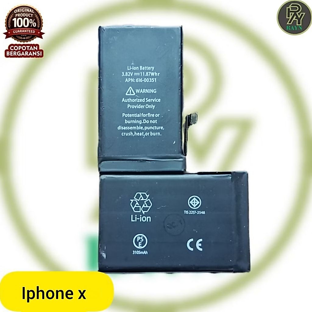 baterai iPhone X second KW bergaransi