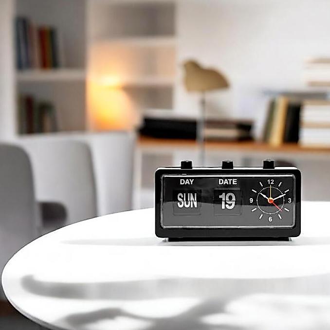 Informa Jam Weker Analog - Hitam Alarm Clock Waker Clock Jam Alarm Analog Dekorasi Kamar Tidur