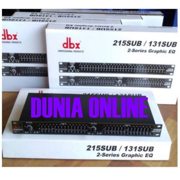 DBX EQUALIZER DBX 215 + SUB DBX  215SUB  DBX215SUB / dbx 215 sub /  dbx215sub GRADE A
