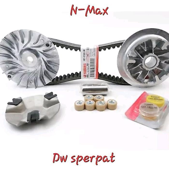 Paket Cvt Rumah Roller Assy, Kipas Rumah Roller, Vanbel, Roller, Gemuk Ymaha N-Max, Lexi, Aerox