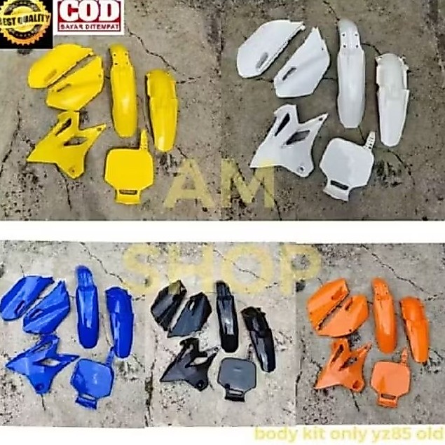 BODY KIT ONLY YZ 85 OLD BODY FULLSET TANPA JOK TANGKI YZ85 OLD BODY SET YZ 85 OLD TRAIL SUPERMOTO