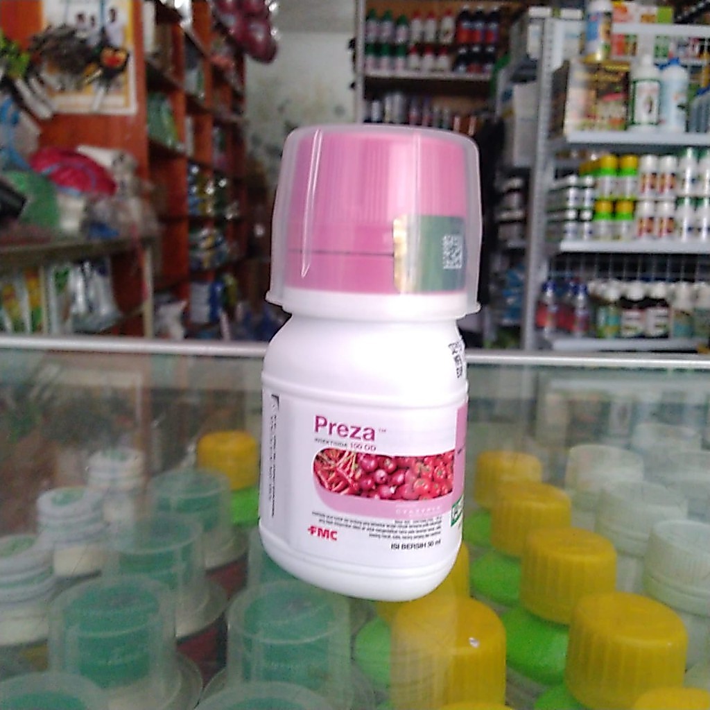 PREZA 50 ml/Bahan Aktif : Siantraniliprol 100 g/l Insektisida racun kontak & lambung