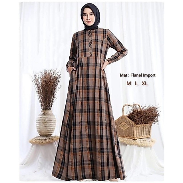 gamis flanel import