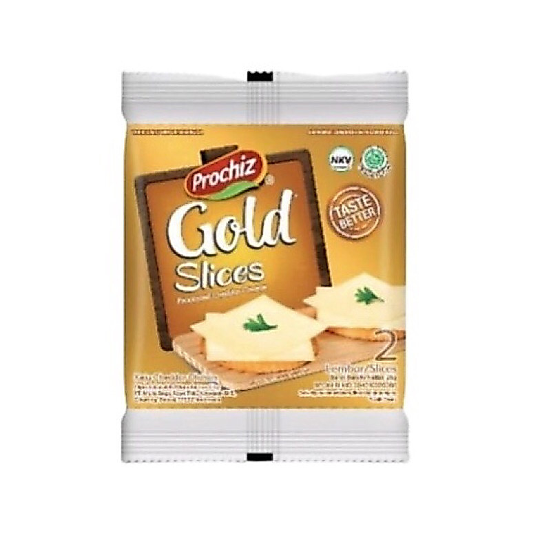Keju Prochiz Gold Slice 1 Renceng isi 8 Slice Cheese Prochis