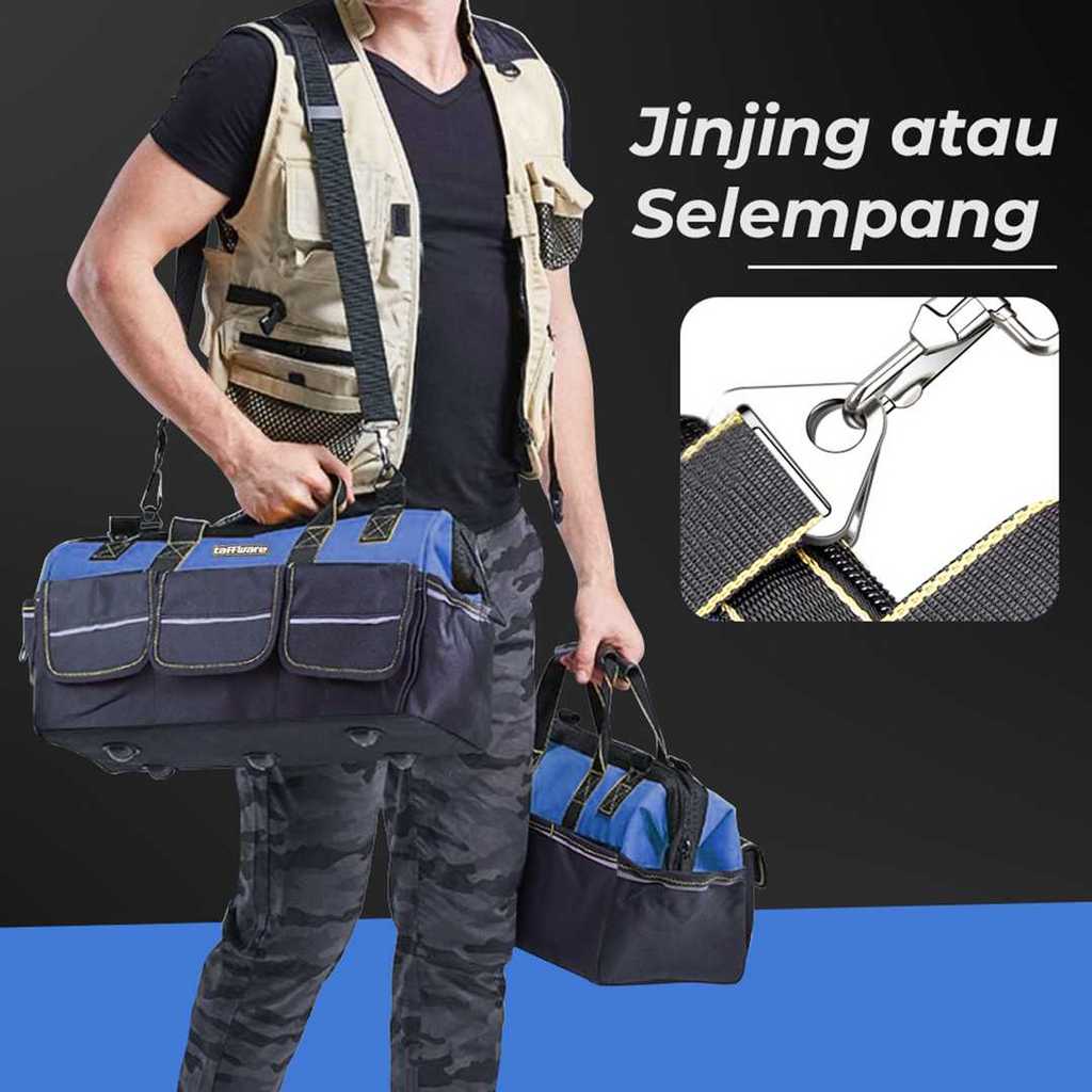 COD Tas Tools Toolkit Bag Penyimpanan Kunci Alat Perkakas Kerja Lapangan Untuk Pertukangan Tukang Pr