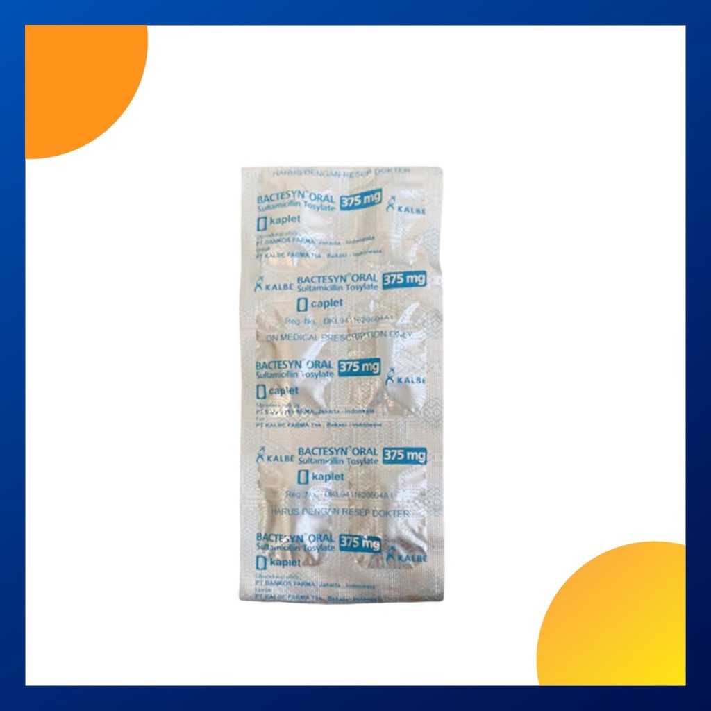 BACTESYN ORAL 375 MG 1 STRIP @ 10 KAPLET