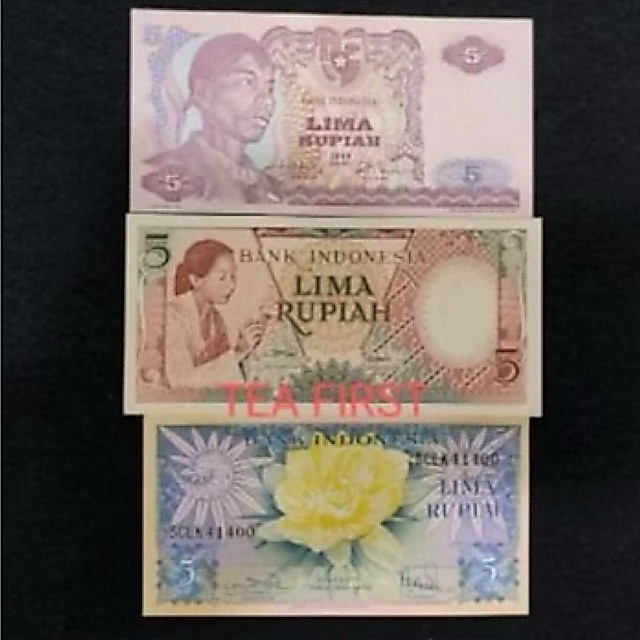 UIG22 (SET 3 LEMBAR) 5 RUPIAH BEDA GENERASI