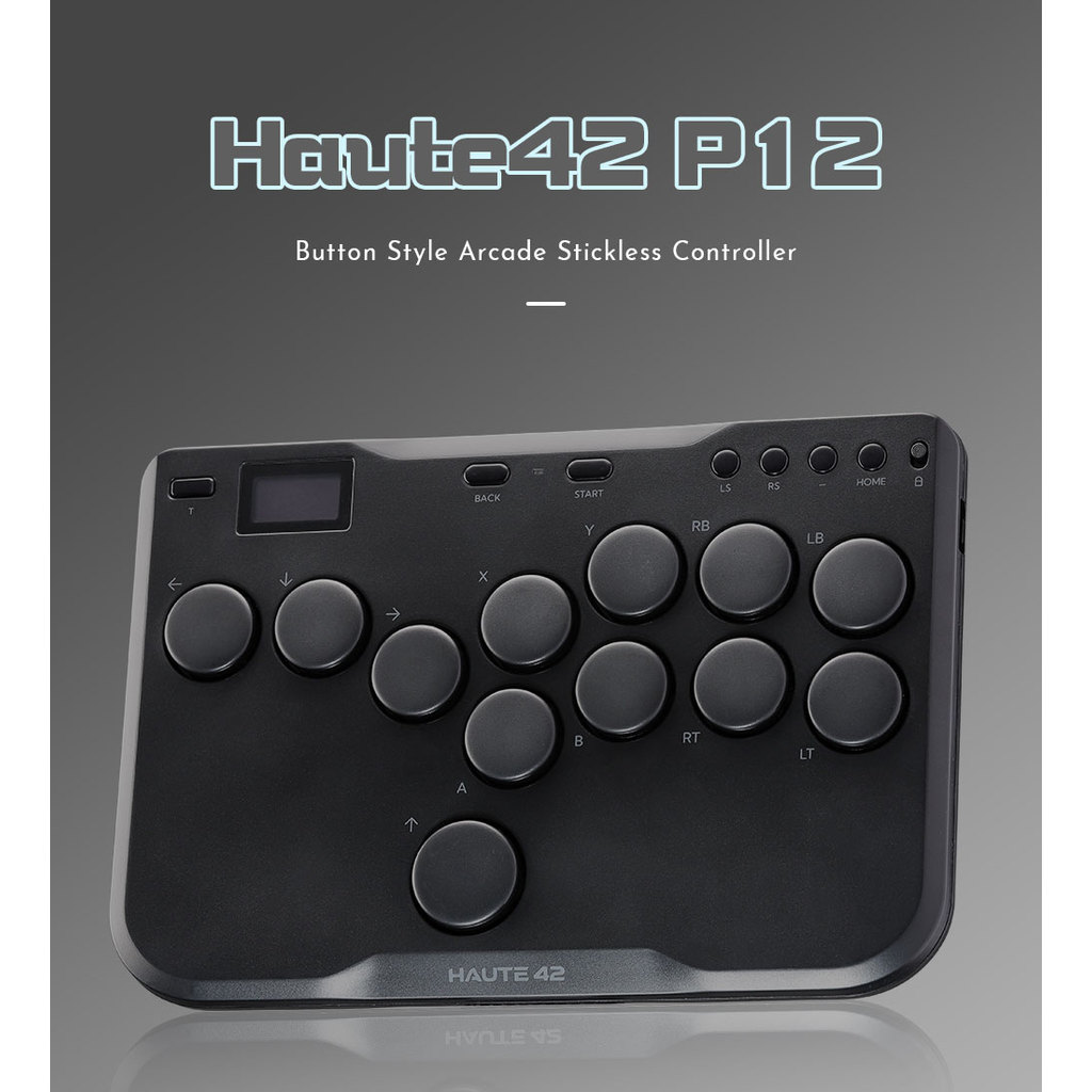 Haute42 Mini Stickless Controller Hitbox Leverless Arcade Controller For PC/PS4/PS5/Swit Fighting Ga