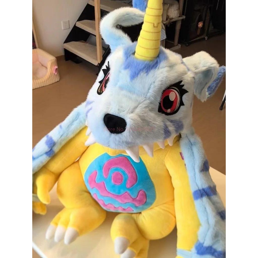Original Digimon Gabumon Plush Doll Soft Stuffed Throw Pillow Anime Peripheral Cute Toy Home Bedroom