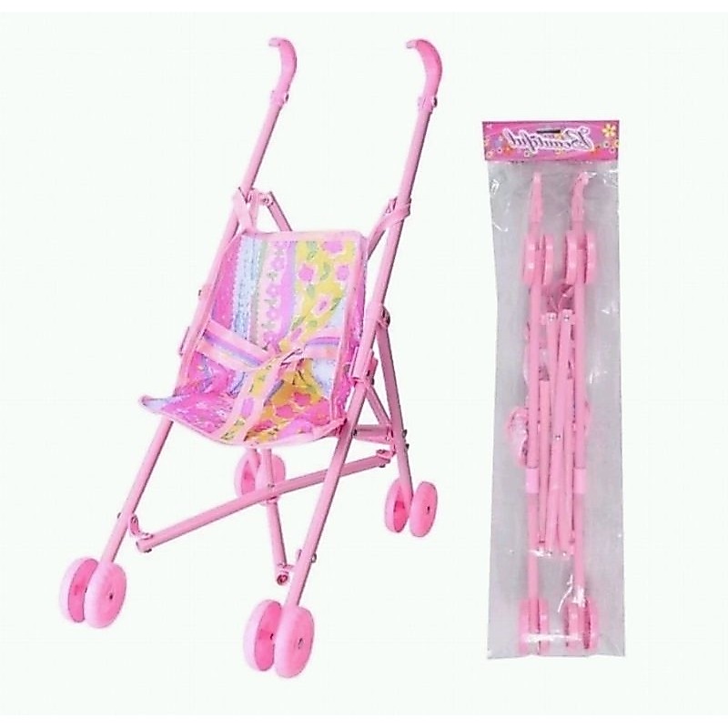 Mainan Stroller / Troli Boneka /Dorongan Bayi Boneka Anak Perempuan
