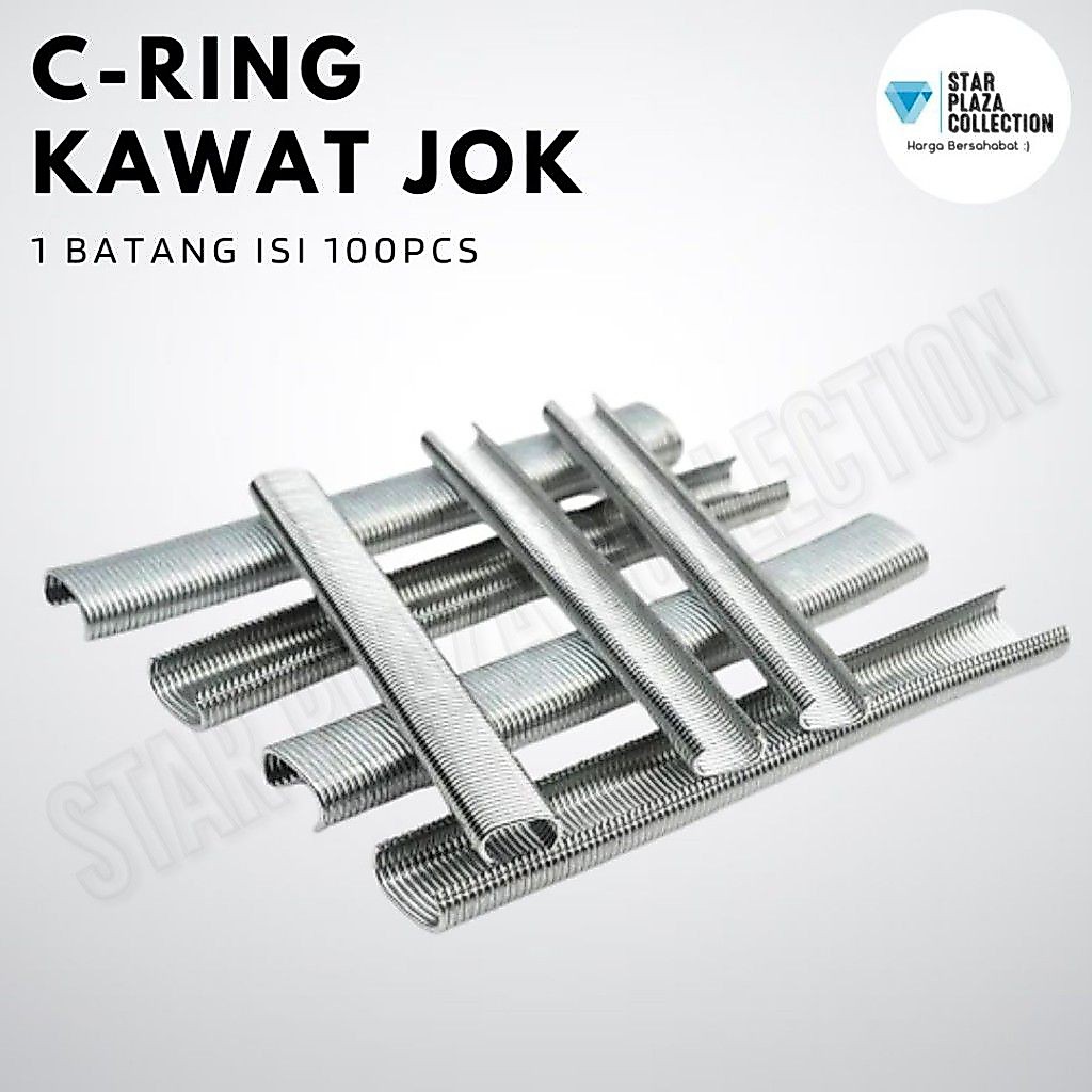 C Ring Pengunci Jok Mobil Sofa Spring Bed - PER 1 BATANG ISI 100PCS