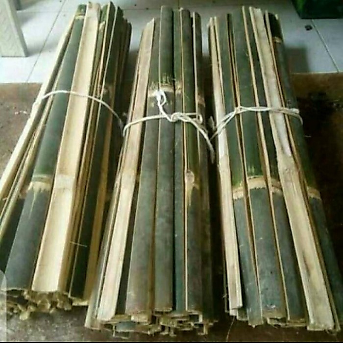 Bilah Bambu panjang 1M untuk kerajinan tangan bambu bilah siap pakai
