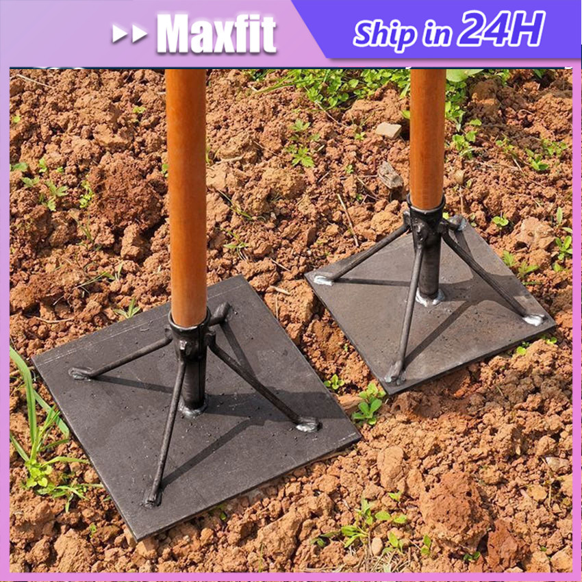 Foot Plate/Sepatu Kaki Stamper Tanah Keras Tahan Lama Heavy Duty Alat Pemadat Tanah Manual untuk Tam