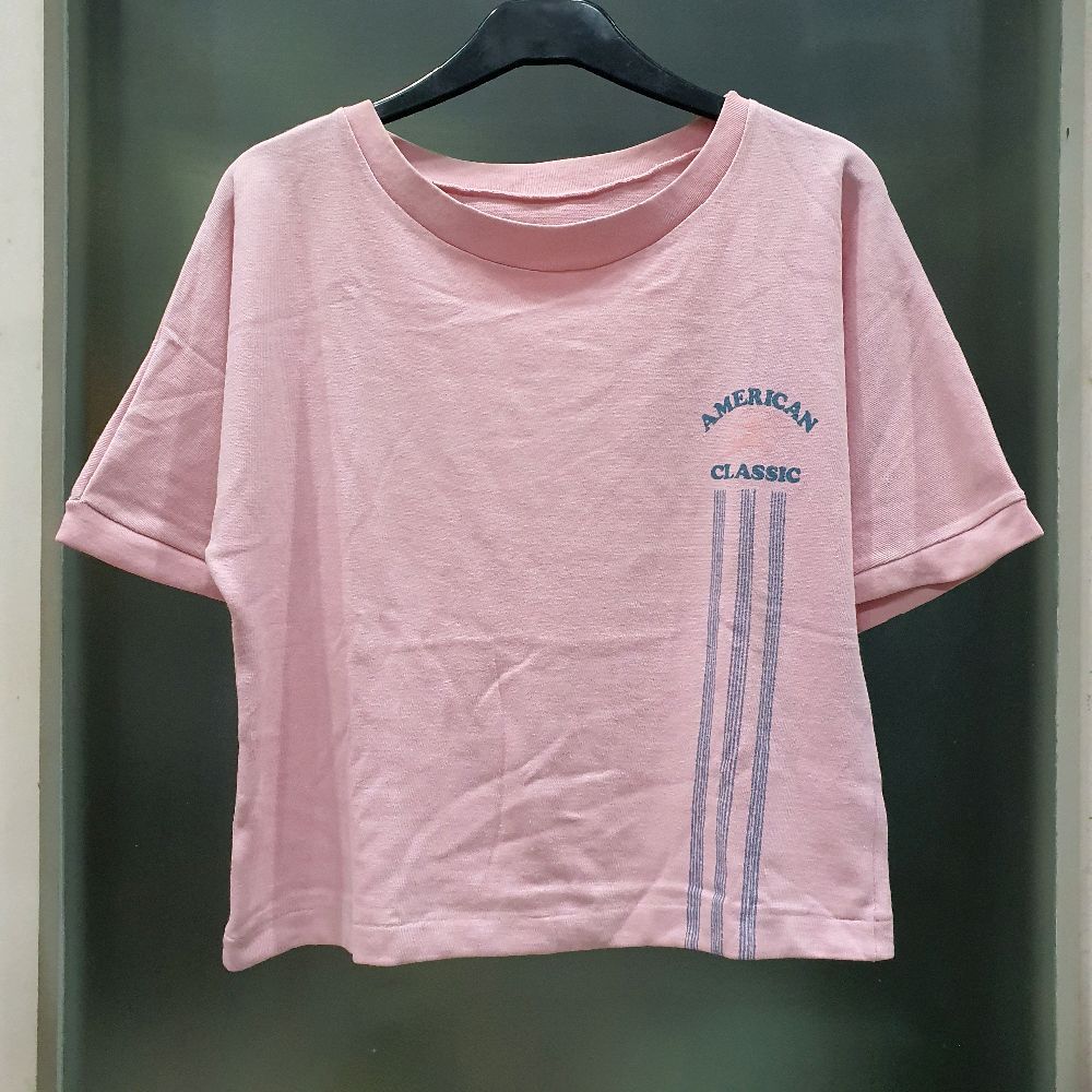 AK setelan baju celana cewek american classic pink prelove second preloved atasan bawahan sporty law