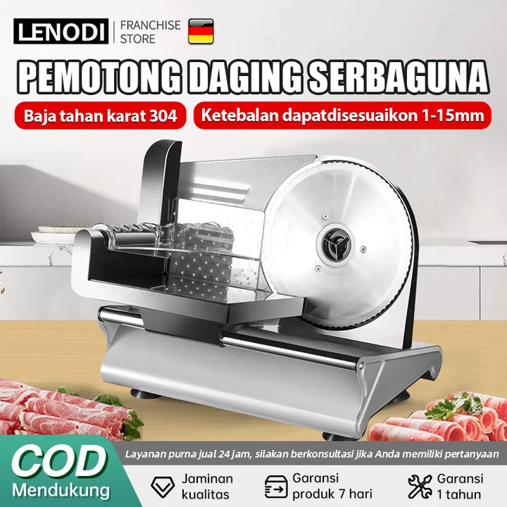 warung_santai - Meat Slicer Otomatis Sayuran Pemotong Daging Beku Mesin Pengiris Pemotong Daging Oto