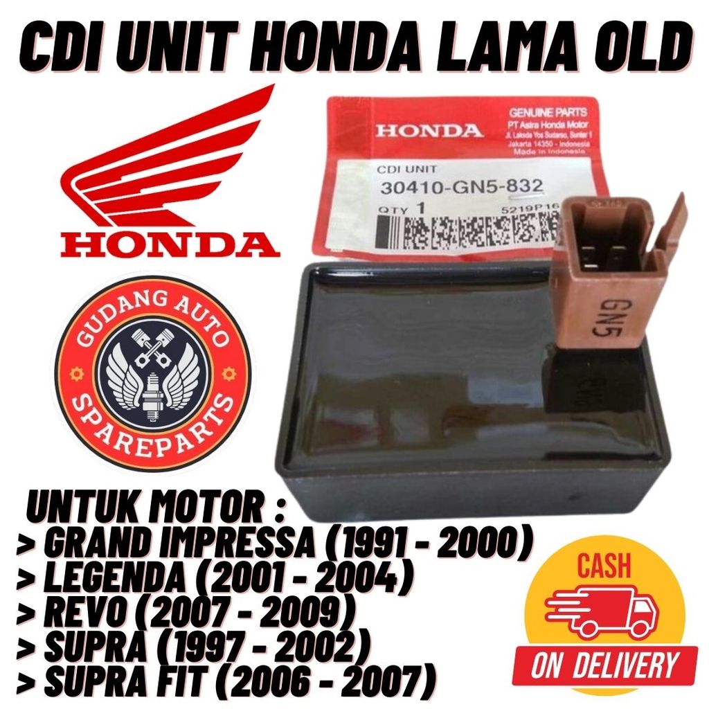 Original AHM CDI Unit Honda Grand Legenda Revo Old Supra Fit/Lama GN5