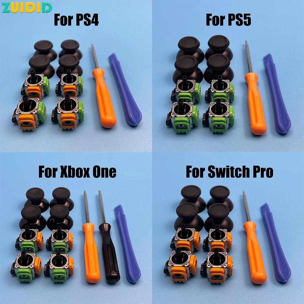 Repair Kit for Xbox One PS5 PS4 Controller 3D Analog Hall effect Joystick Sensor Modul Potentiometer