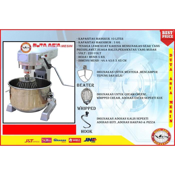 MIXER ROTI 10 LITER (ADONAN 3 KG )