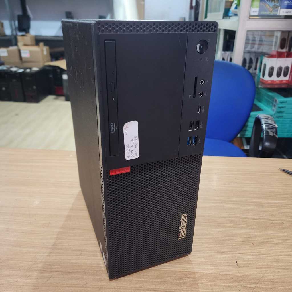 PC Lenovo Core i3 Gen 8 - PC Tower Lenovo MT720T i3 8100 Gen 8 bekas normal