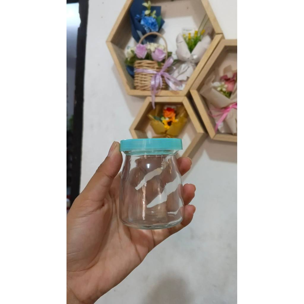 ASS GELAS PUDING PDJ-100 mug puding + tutup , gelas lucu, toples kaca lucu