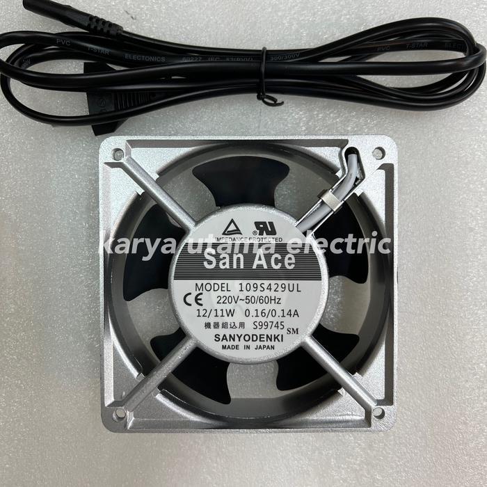 Fan 4" san ace 220volt kipas fan 4" san acae 220volt