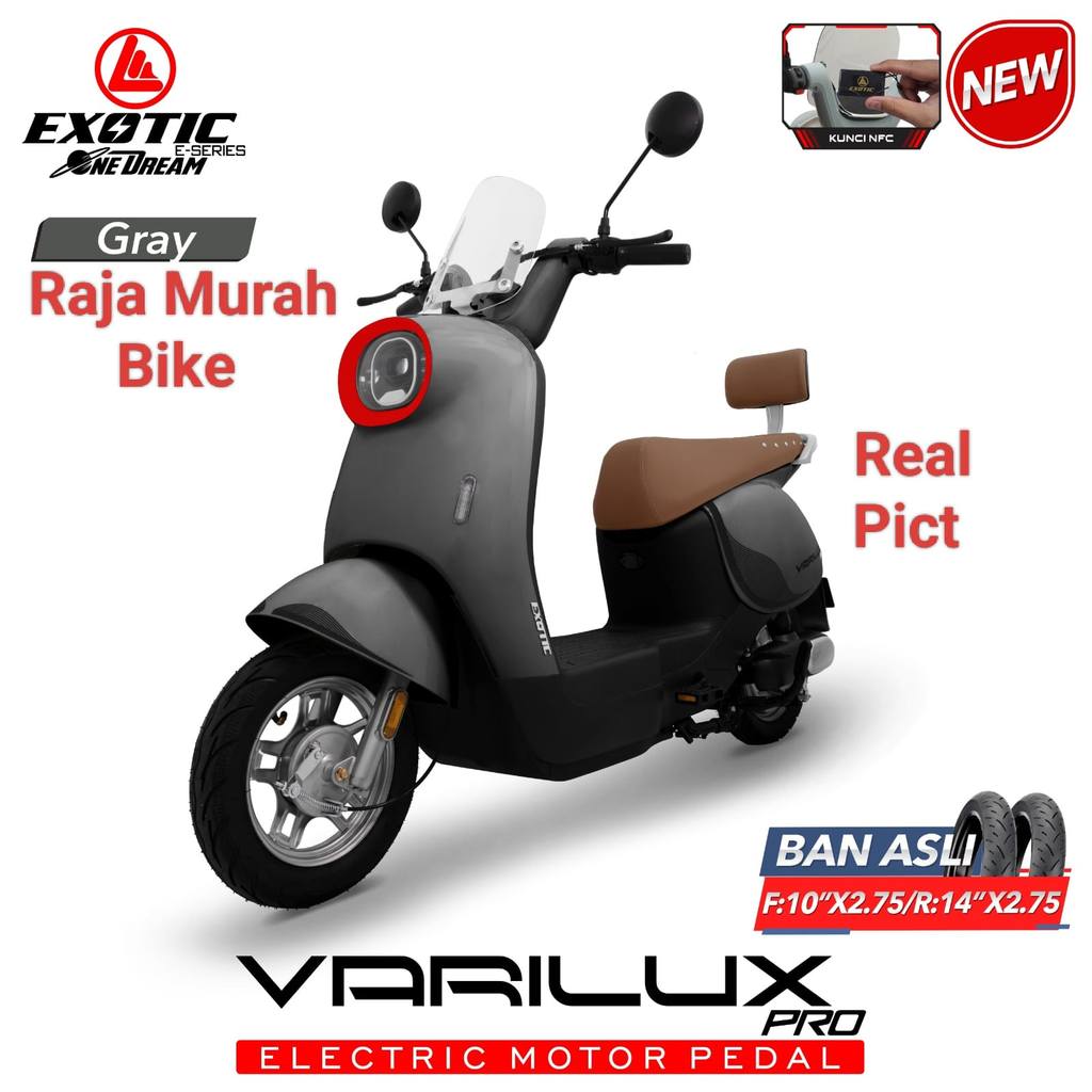 Sepeda Listrik Exotic Varilux Pro Bergaransi Sepeda Listrik E Bike Exotic Varilux Pro Sepeda Motor L