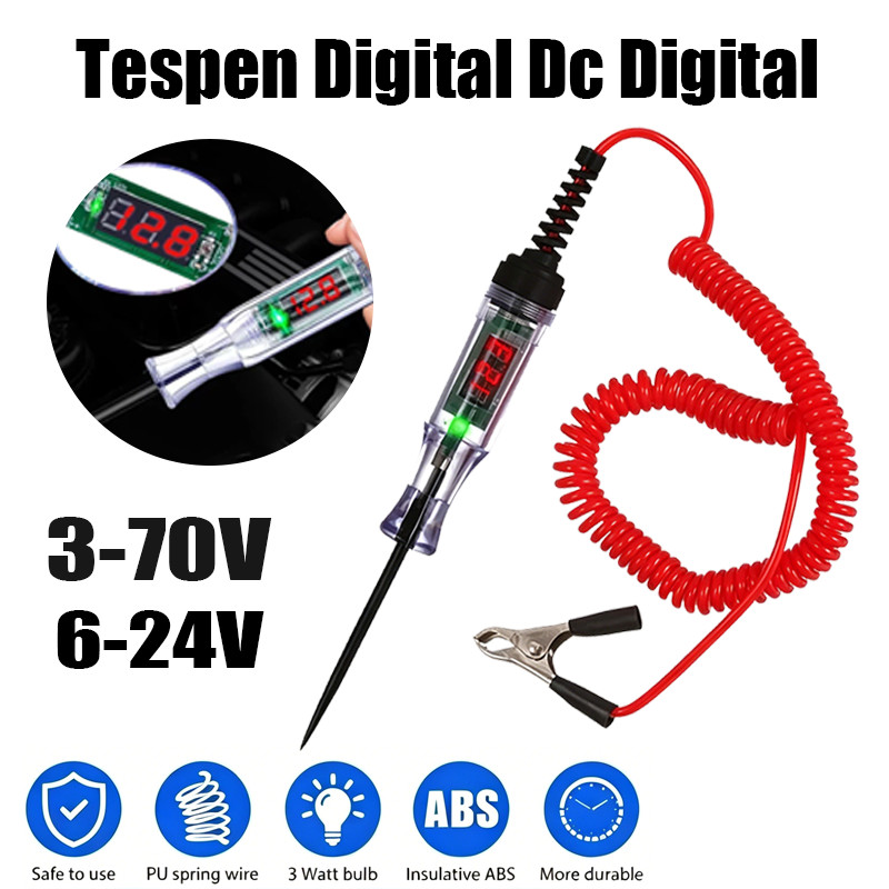 Tespen Digital 3-70V Tespen Digital DC Multifungsi Tespen Listrik Mobil Motor/tespen Digital/test Pe