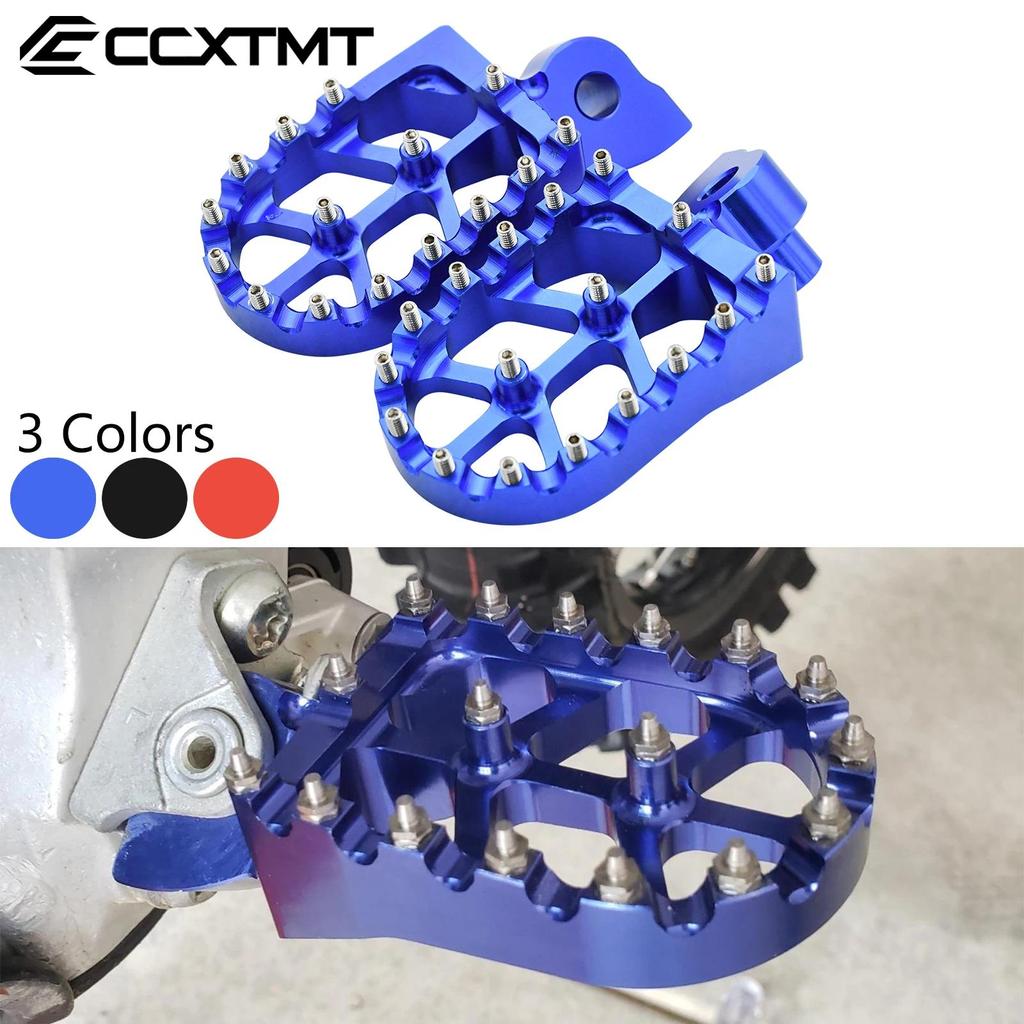 C Aluminum Footpegs Pedals Footrest Foot Pegs For Yamaha WR250F WR400F WR426F WR450F WR250R WR250X 1