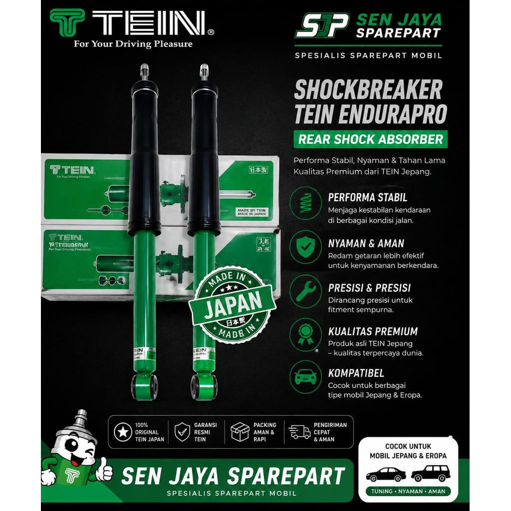 SHOCKBREAKER BELAKANG HONDA CR-V CRV GEN 5 CRV TURBO 2017UP ORIGINAL T TEIN ENDURAPRO PLUS