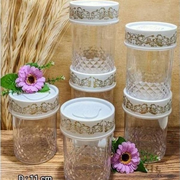BIG SALE TOPLES KUE LEBARAN ( non cod) / TOPLES PIREX LILIA PUTIH ( Mika/Akrilik)