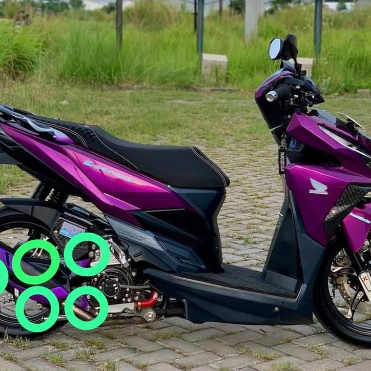 1Set Baut Knalpot+Arem Vario 125Old/KZR Stainless Heng(isi5) / paketan baut knalpot + arem vario 125