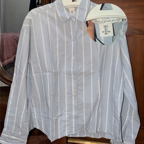 PRELOVED ATASAN/BAJU KEMEJA/SHIRT HM STRIPES