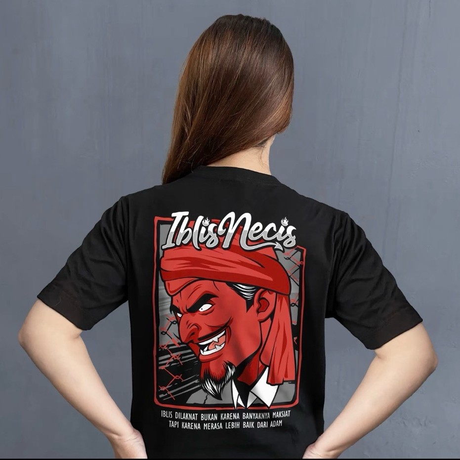 TSHIRT KAOS TERBARU IBLIS NECIS