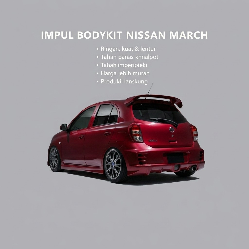 BODIKIT bodykit nissan march bodikit march 2009-2014