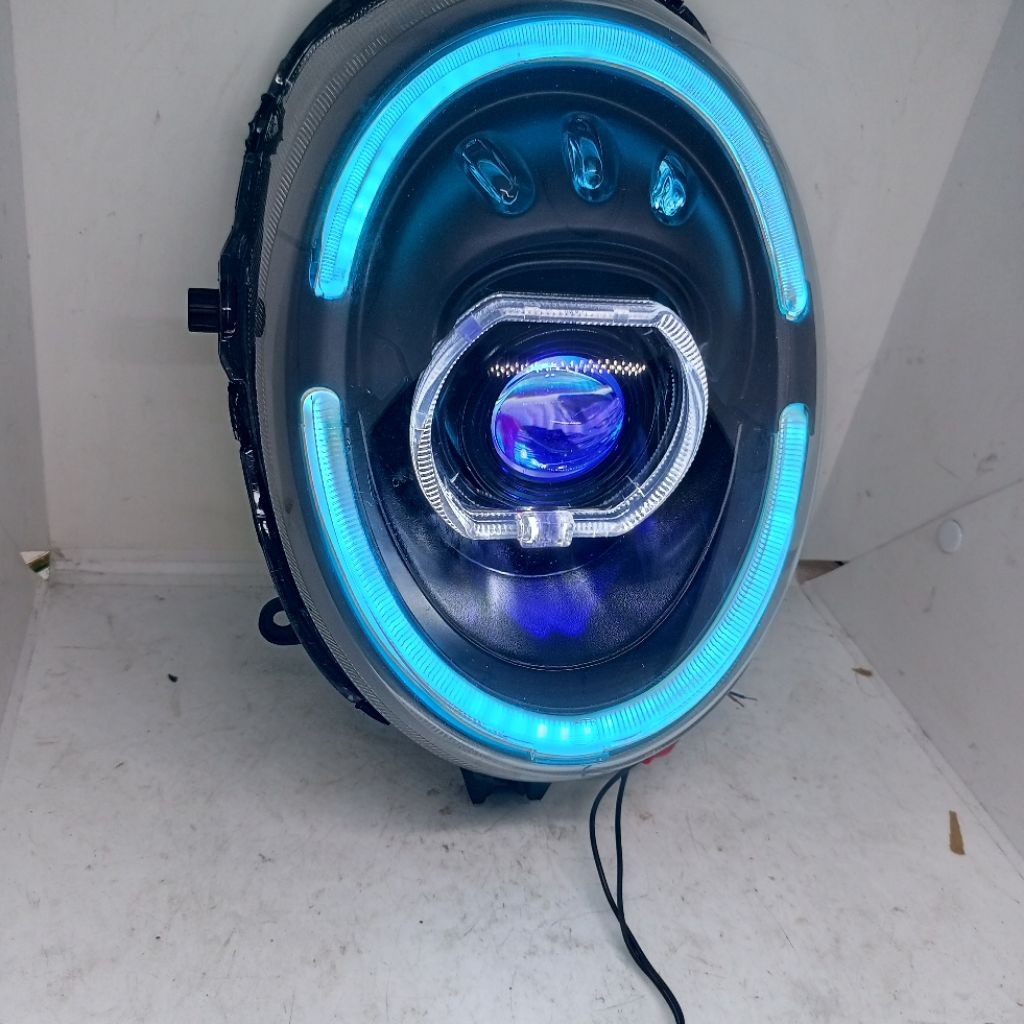 CUSTOM REFLEKTOR LAMPU DEPAN SCOOPY 2017-2019 LAMPU ALA BILED PLIS ALIS FULLSET