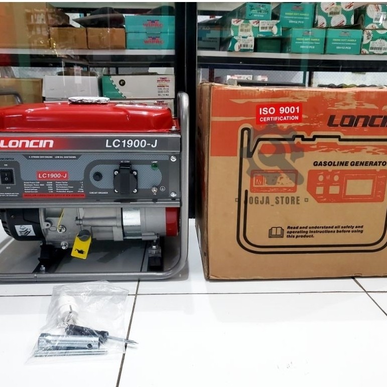 Loncin Genset Generator Listrik 1000Watt Bensin LC1900 ORIGINAL