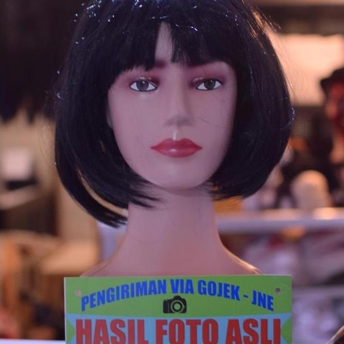 WIG PALSU WIK SINTETIS WIG BOBS RAMBUT PALSU PENDEK anime
