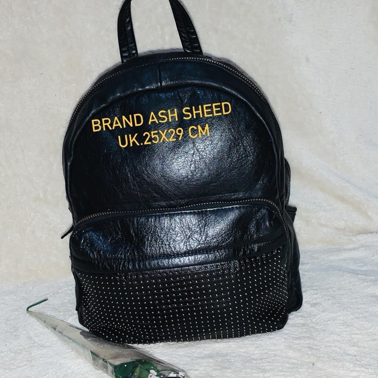 Brand Ash Sheed Preloved Ransel kulit wanita