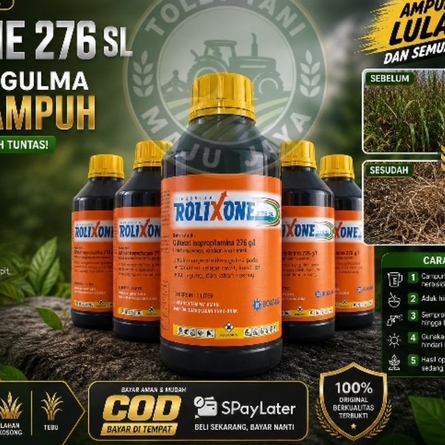 Herbisida ROLIXONE 276 SL Pembasmi Gulma Lulalang Paling Ampuh | Obat Rumput Keras Perkebunan Sawit 