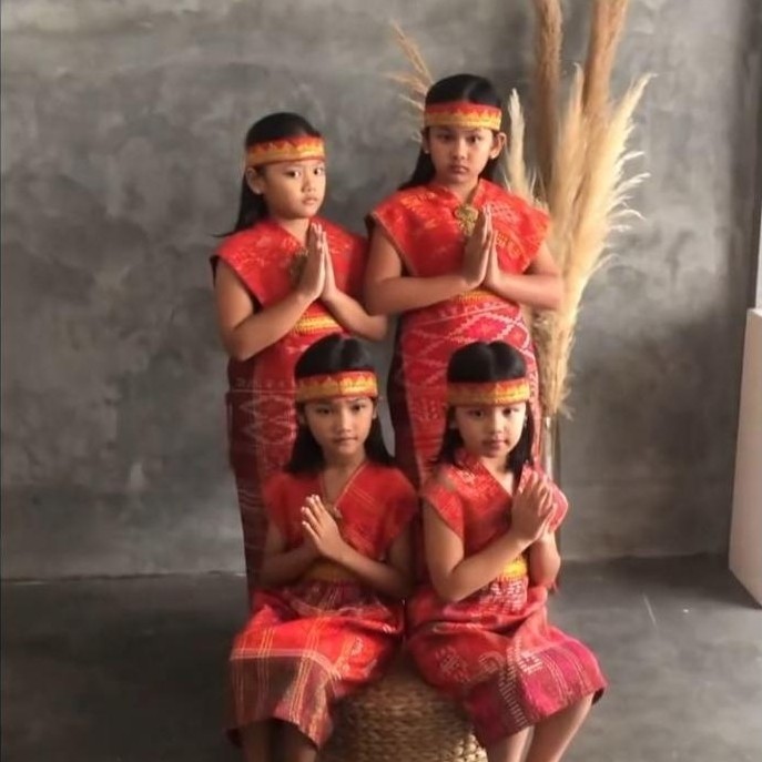 Diskon Baju Menari Adat Batak Anak Perempuan Ulos