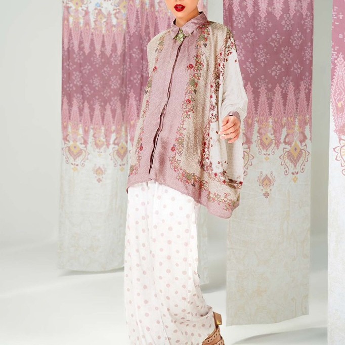 Benang Jarum x Dian Pelangi Benang Pelangi limar batwing shirt