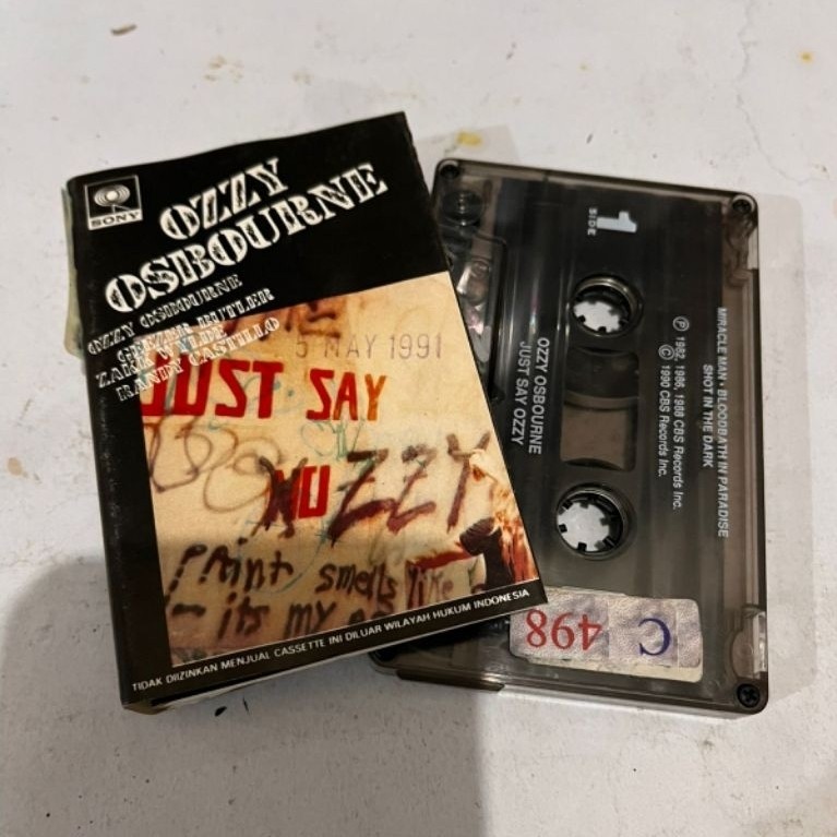 Kaset Pita Ozzy Osbourne Ex Radio Album Just Ozzy