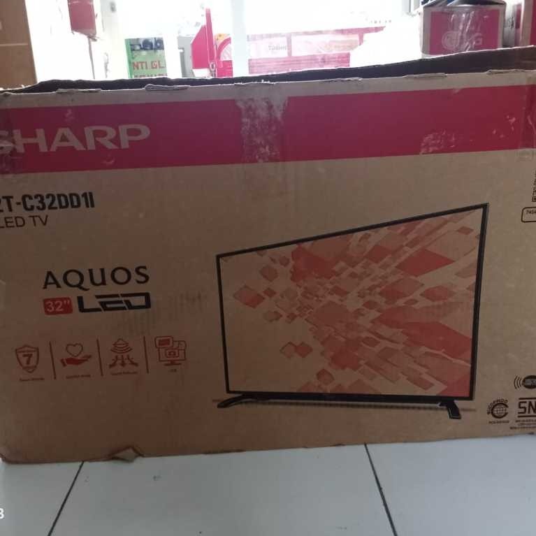 TV LED SHARP 32IN DIGITAL TV SUDAH TANPA STB SIAP PAKAI