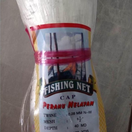 Jaring ikan bawal 5 inchi 0.28 40md/100yds tate pukat ikan jaring ikan laut jaring ikan senar